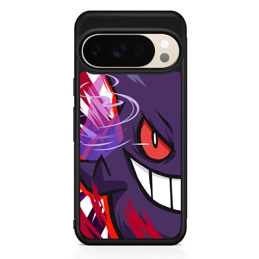Pokemon Gengar Half Face Google Pixel 10 Pro XL Case | Slim Google Pixel 10 Pro XL Protective Case