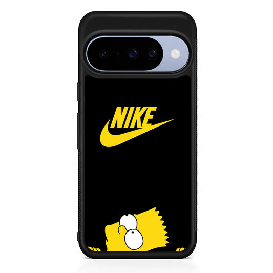 Nike Bart Simpson Google Pixel 10 Case | Google Pixel 10 Rubber Protective Case