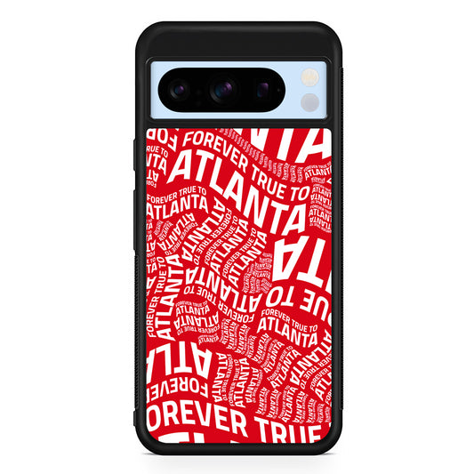 NBA Atlanta Hawks Word Google Pixel 8 Pro Case | Slim Rubber Case for Google Pixel 8 Pro