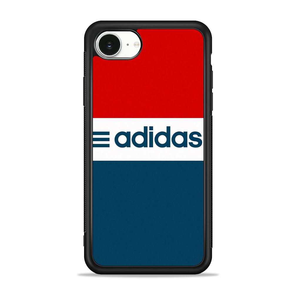 Adidas Red Blue White iPhone 16e Case - Slim Silicone Case