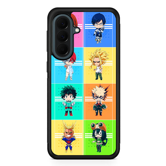 My Hero Academia Characters Chibi Samsung Galaxy A37 Case | Samsung Galaxy A37 Rubber Phone Case