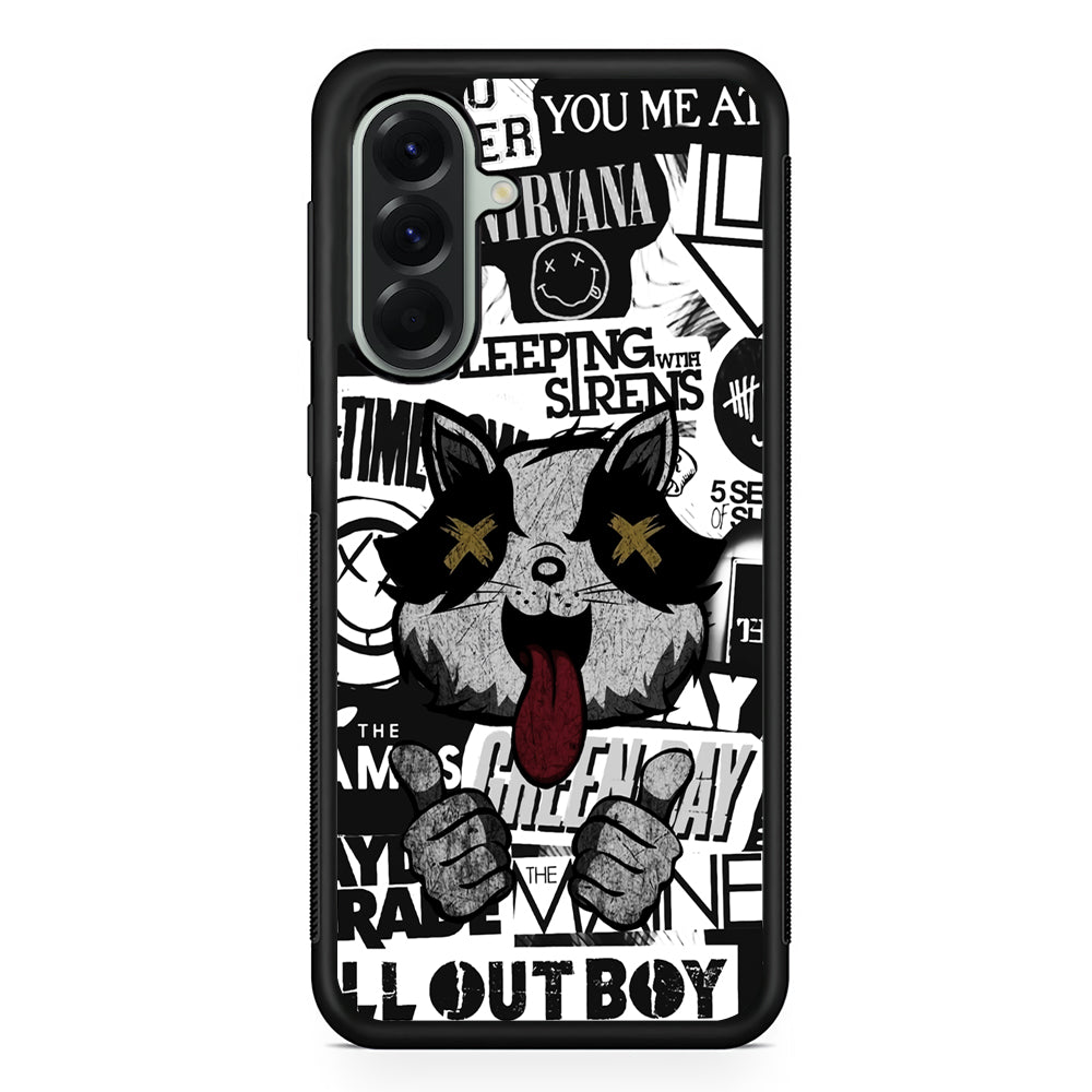 Rock Bands of Playlist Samsung Galaxy A56 Case | Samsung Galaxy A56 Protective Rubber Case