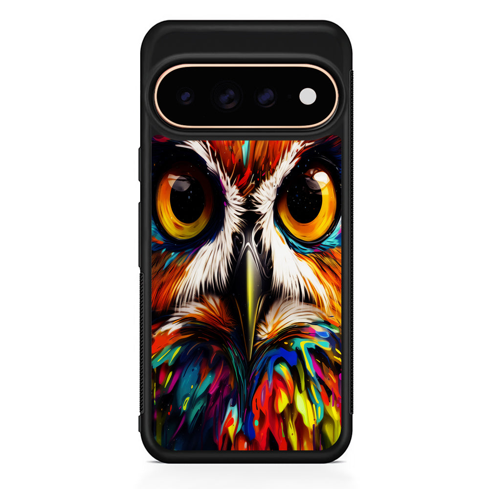 Colorful Owl Face Google Pixel 11 Pro Case - Stylish Protective Phone Case