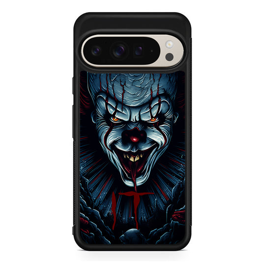 IT Clown Scary Face Google Pixel 9 Pro Case | Slim Protective Cover