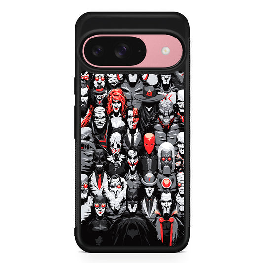 Batman Villains Character Google Pixel 9 Case | Google Pixel 9 Protective Rubber Case