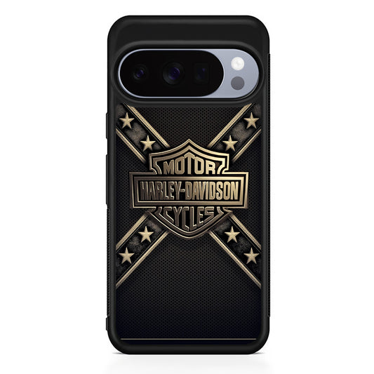 Harley Davidson Golden Star Google Pixel 10 Pro Case | Protective Google Pixel 10 Pro Cover