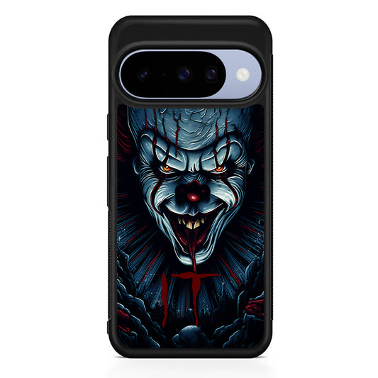 IT Clown Scary Face Google Pixel 10 Case | Google Pixel 10 Rubber Protective Case
