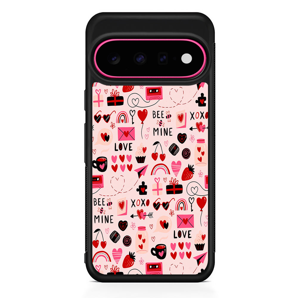 Valentine’s Day Love Pattern Google Pixel 11 Case | Slim Shockproof Cover