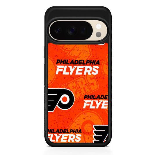 NHL Philadelphia Flyers Pattern Google Pixel 10 Pro XL Case | Slim Google Pixel 10 Pro XL Protective Case