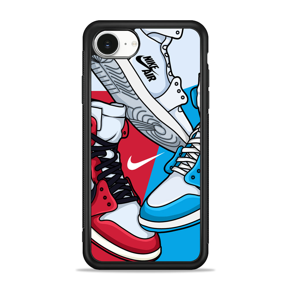 Nike Sneak Shoes iPhone 16e Case - Slim Silicone Case