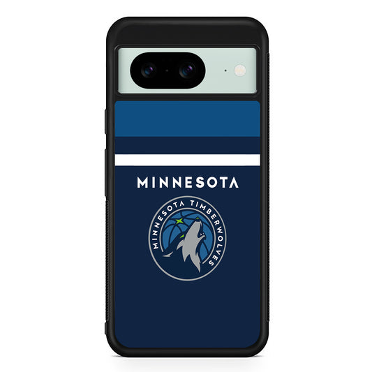 NBA Minnesota Timberwolves Jersey Google Pixel 8 Case | Durable Protective Cover for Google Pixel 8