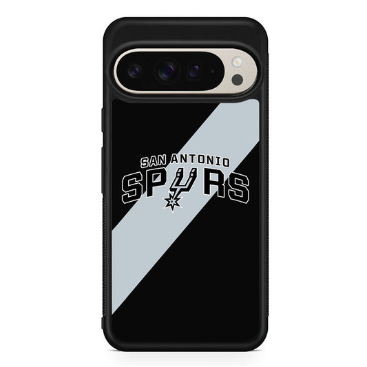 NBA San Antonio Spurs Stripe Google Pixel 9 Pro Case | Slim Protective Cover