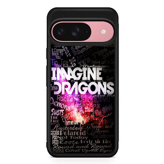 Imagine Dragons Lettering Art Google Pixel 9 Case | Google Pixel 9 Protective Rubber Case