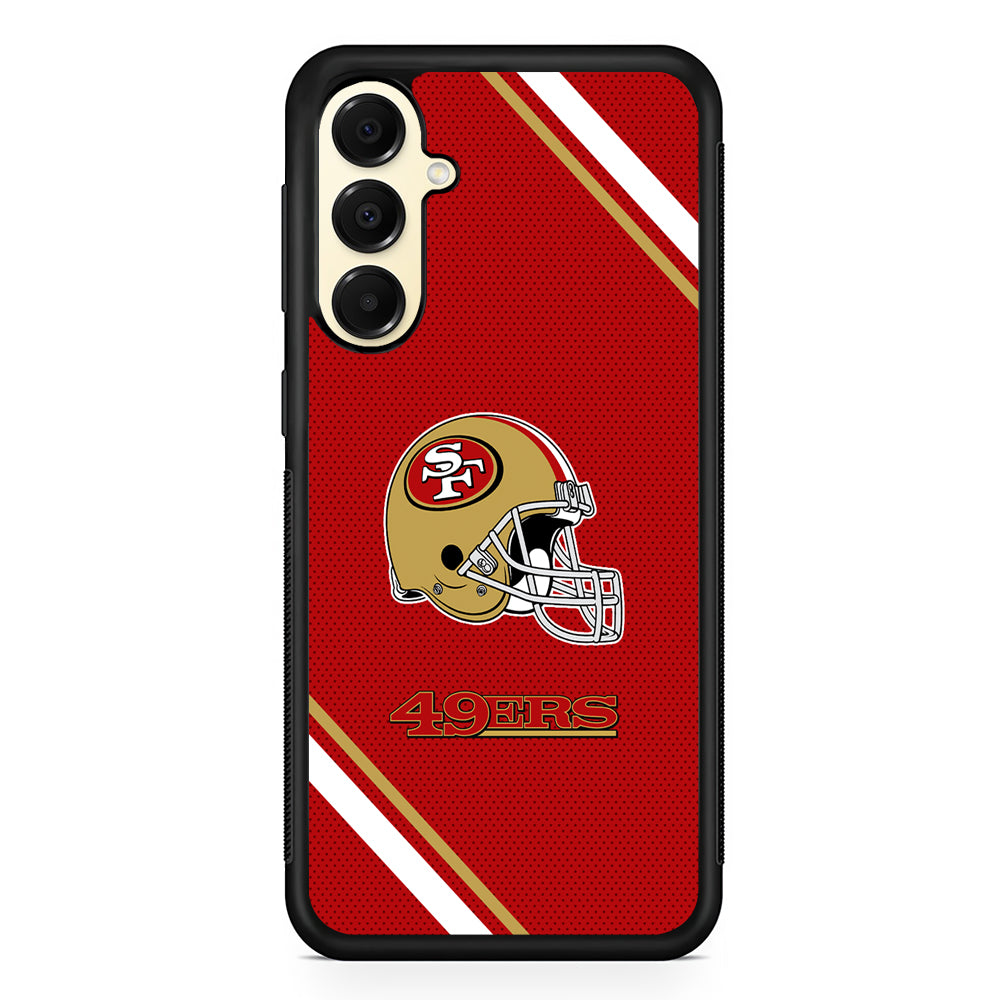 NFL San Francisco 49ers Helmet Samsung Galaxy A16 Case | Slim Rubber Samsung Galaxy A16 Case