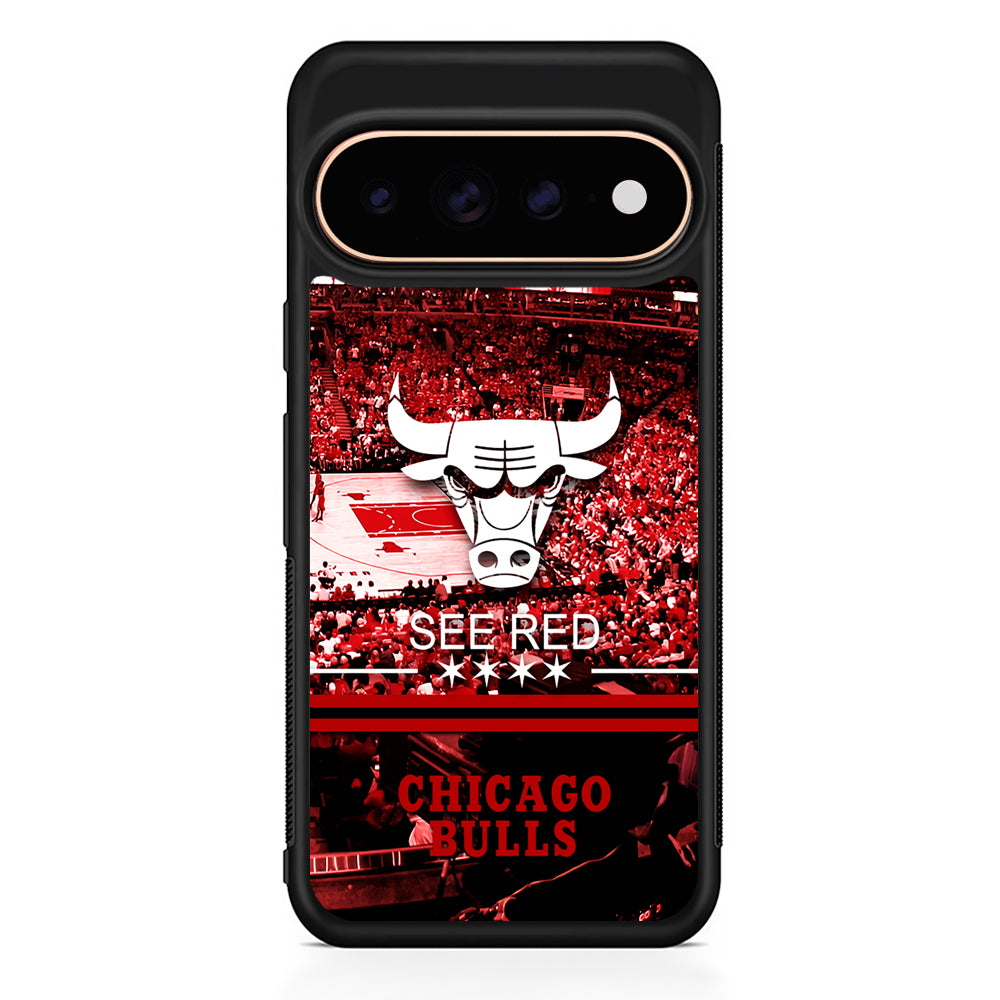 NBA Chicago Bulls See Red Google Pixel 11 Pro Case - Stylish Protective Phone Case