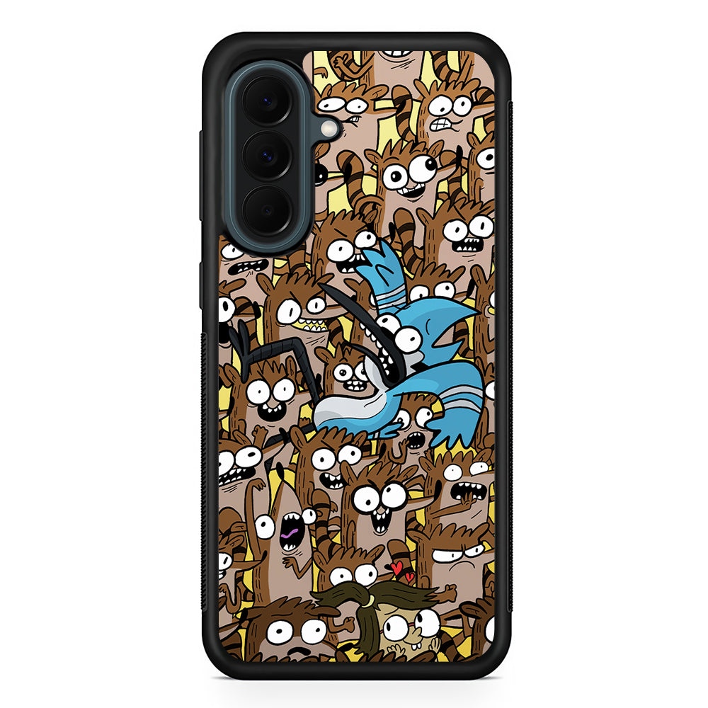 Regular Show Rigby Mordecai Cartoon Samsung Galaxy A37 Case | Samsung Galaxy A37 Rubber Phone Case
