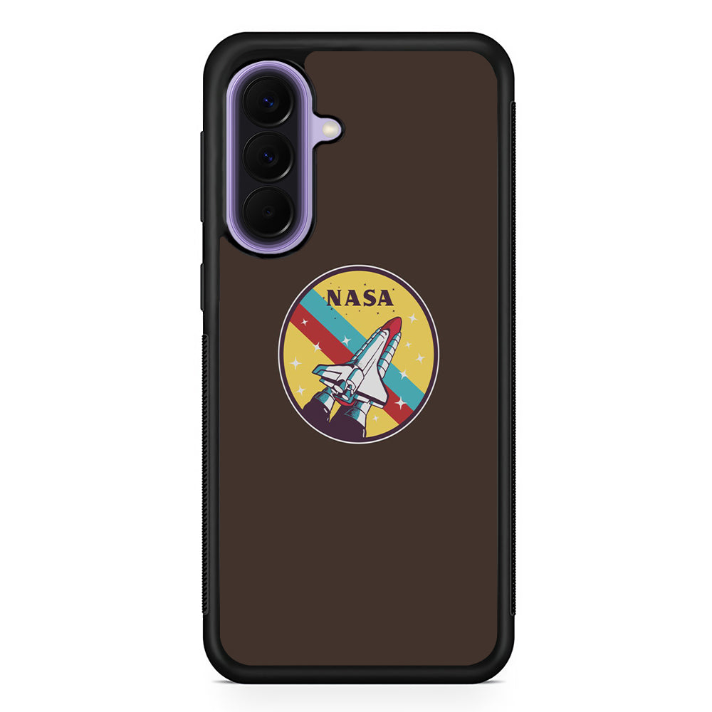 Nasa Dark Aircraft Icon Samsung Galaxy A57 Case | Slim Samsung Galaxy A57 Rubber Case