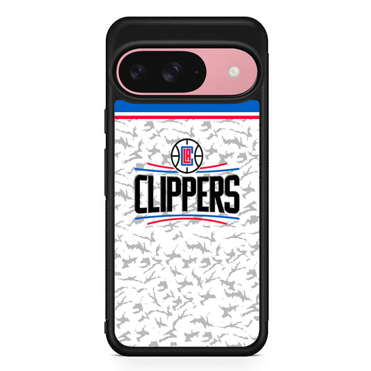 NBA Los Angeles Clippers Logo Google Pixel 9 Case | Google Pixel 9 Protective Rubber Case
