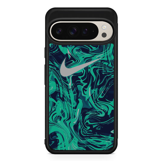 Nike Logo Tosca Marble Google Pixel 9 Pro Case | Slim Protective Cover