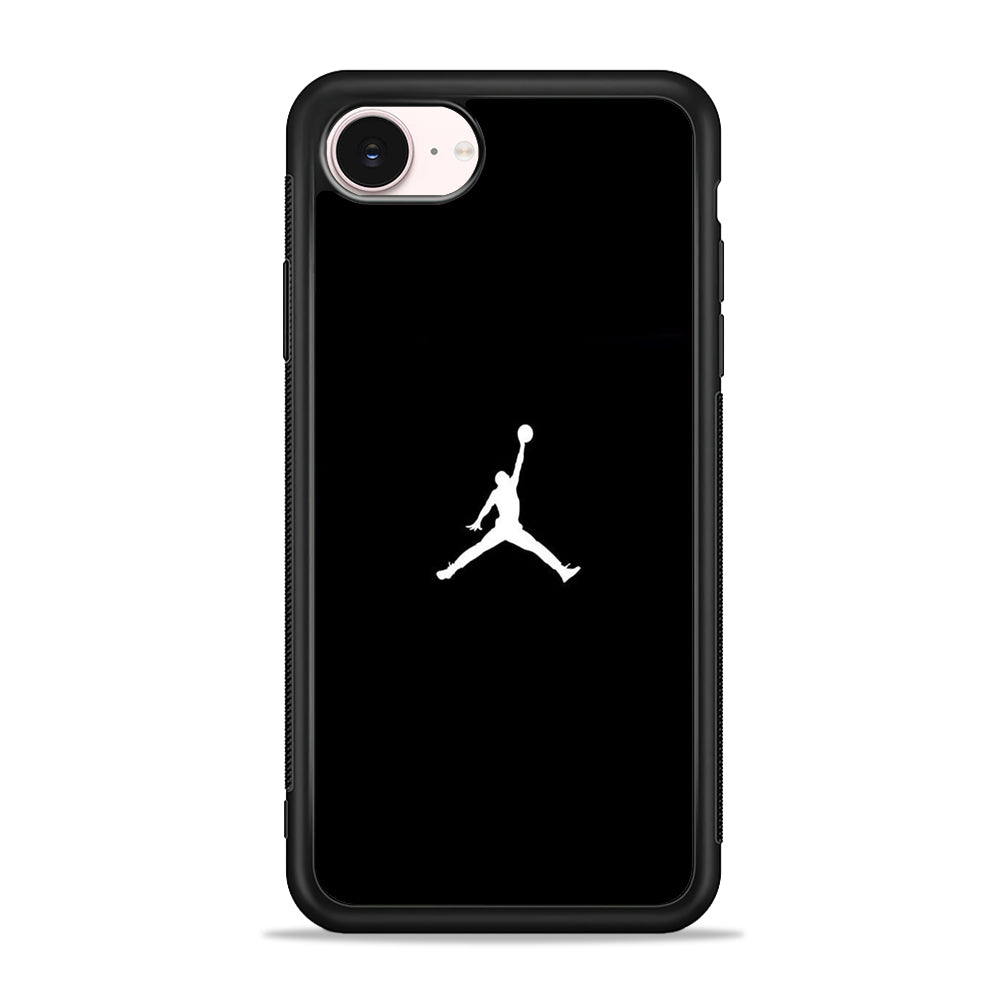 Jordan Black White iPhone 17e Case - Silicone Case
