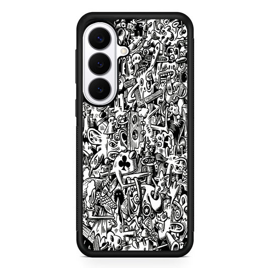 Graffiti Doodle Monokrom Samsung Galaxy S26 Plus Case | Slim Protective Cover for Samsung Galaxy S26 Plus
