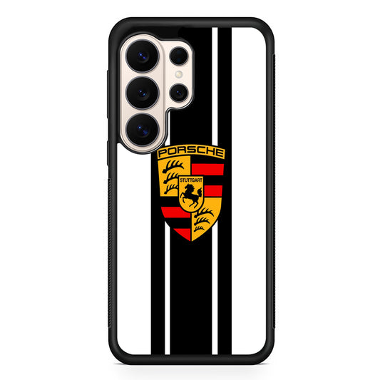 Porsche Stripe White Emblem Samsung Galaxy S26 Ultra Case | Slim Everyday Protection for Galaxy S26 Ultra