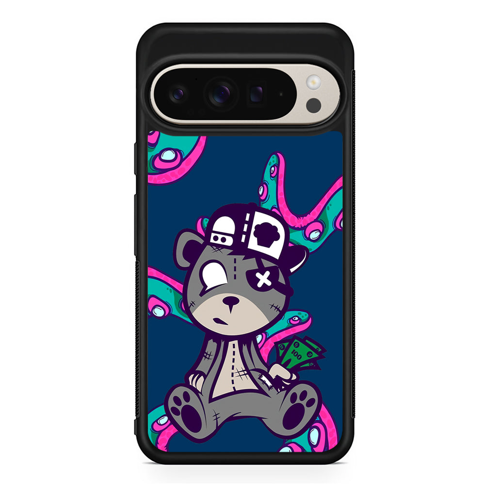 Gangsta Bear Need The Money Google Pixel 9 Pro Case | Slim Protective Cover