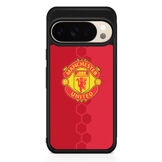 Manchester United Red Emblem Google Pixel 10 Pro XL Case | Slim Google Pixel 10 Pro XL Protective Case