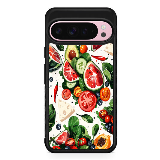 Fresh Organic Fruits and Vegetables Google Pixel 9 Pro XL Case | Protective Cover