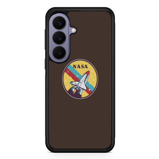 Nasa Dark Aircraft Icon Samsung Galaxy S26 Case | Slim Protective Rubber Case for Samsung S26