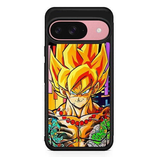 Goku Dragon Ball Z Yakuza Google Pixel 9 Case | Google Pixel 9 Protective Rubber Case