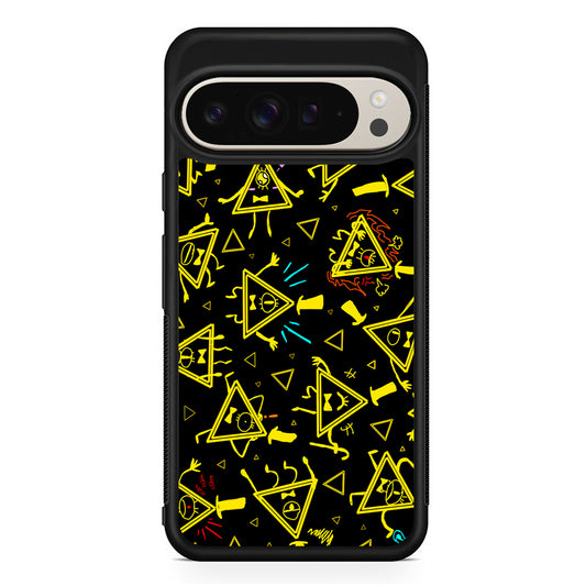 Bill Cipher Gravity Falls Doodle Google Pixel 9 Pro Case | Slim Protective Cover