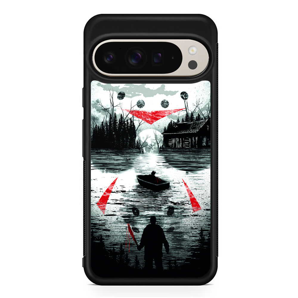 Friday the 13th Silhouette Mask Google Pixel 9 Pro Case | Slim Protective Cover