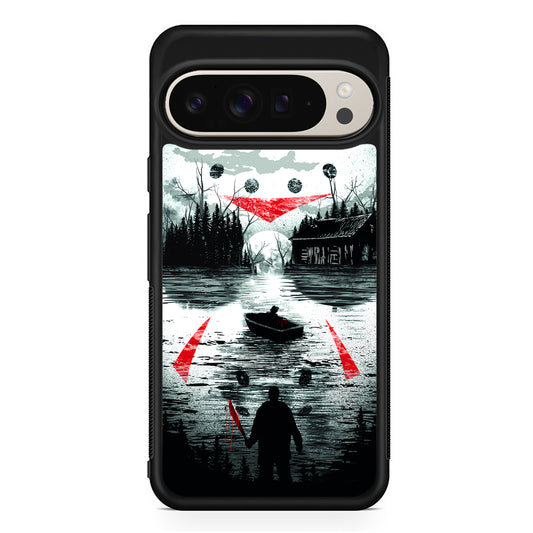 Friday the 13th Silhouette Mask Google Pixel 9 Pro Case | Slim Protective Cover