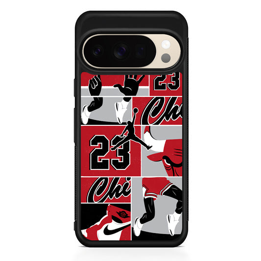 Air Jordan Team Collage Backdrop Google Pixel 10 Pro XL Case | Slim Google Pixel 10 Pro XL Protective Case