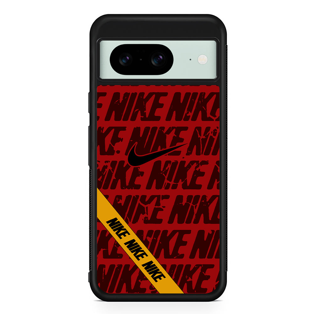 Nike Red From Lightning Google Pixel 8 Case | Slim Rubber Case for Google Pixel 8
