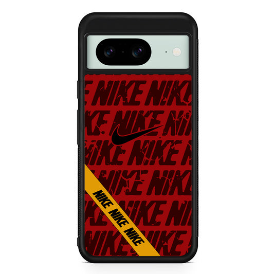 Nike Red From Lightning Google Pixel 8 Case | Slim Rubber Case for Google Pixel 8