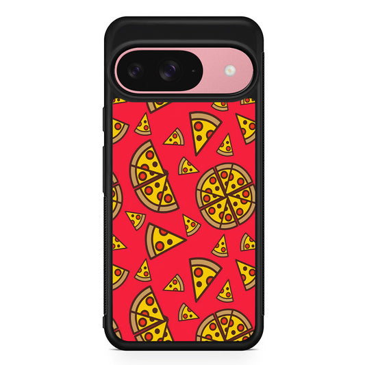 Pizza Slice Pattern Google Pixel 9 Case | Google Pixel 9 Protective Rubber Case