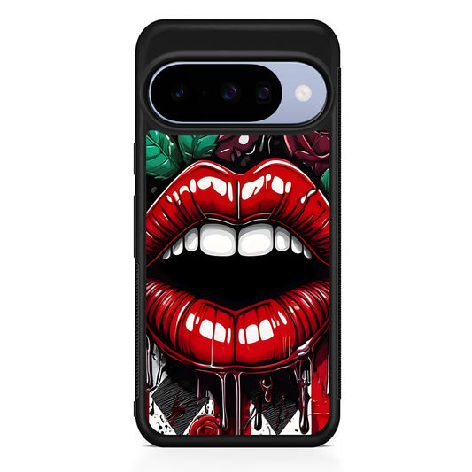 Sexy Big Lips Closeup Google Pixel 10 Case | Google Pixel 10 Rubber Protective Case