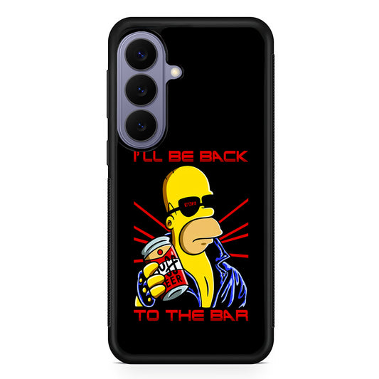 Homer Simpson with Duff Beer Samsung Galaxy S26 Case | Durable Rubber Case for Samsung Galaxy S26
