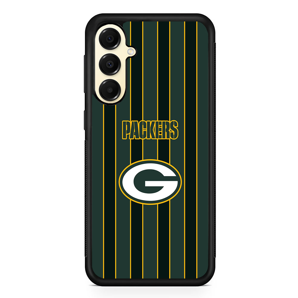 NFL Green Bay Packers Yellow Line Samsung Galaxy A16 Case | Slim Rubber Samsung Galaxy A16 Case