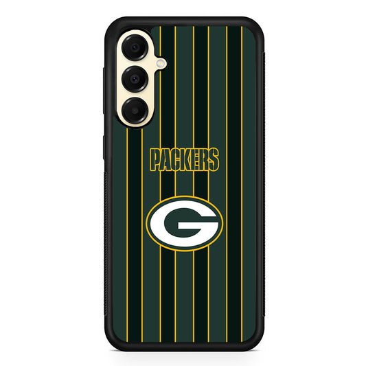 NFL Green Bay Packers Yellow Line Samsung Galaxy A16 Case | Slim Rubber Samsung Galaxy A16 Case