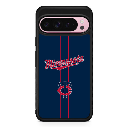 MLB Minnesota Twins Red Line Google Pixel 9 Pro XL Case | Protective Cover