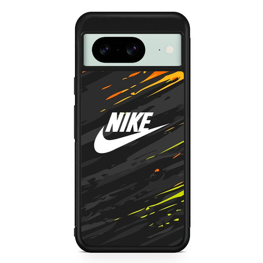 Nike Grey Dominant Abstract Google Pixel 8 Case | Slim Rubber Case for Google Pixel 8