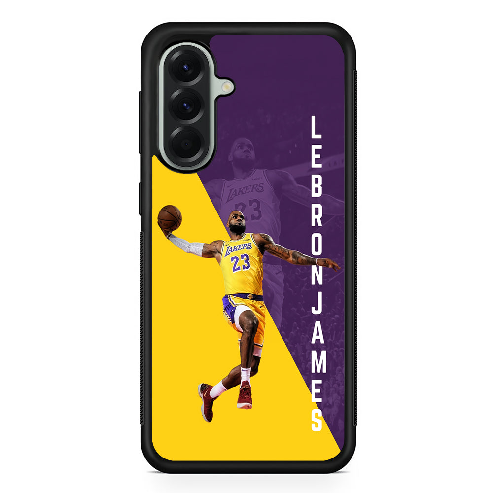 Lebron James Lakers 23 Samsung Galaxy A56 Case | Samsung Galaxy A56 Protective Rubber Case