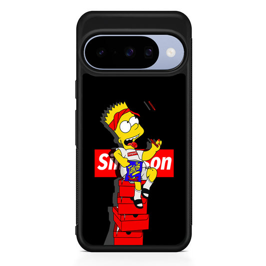 The Stylish Bart Simpson Google Pixel 10 Case | Google Pixel 10 Rubber Protective Case