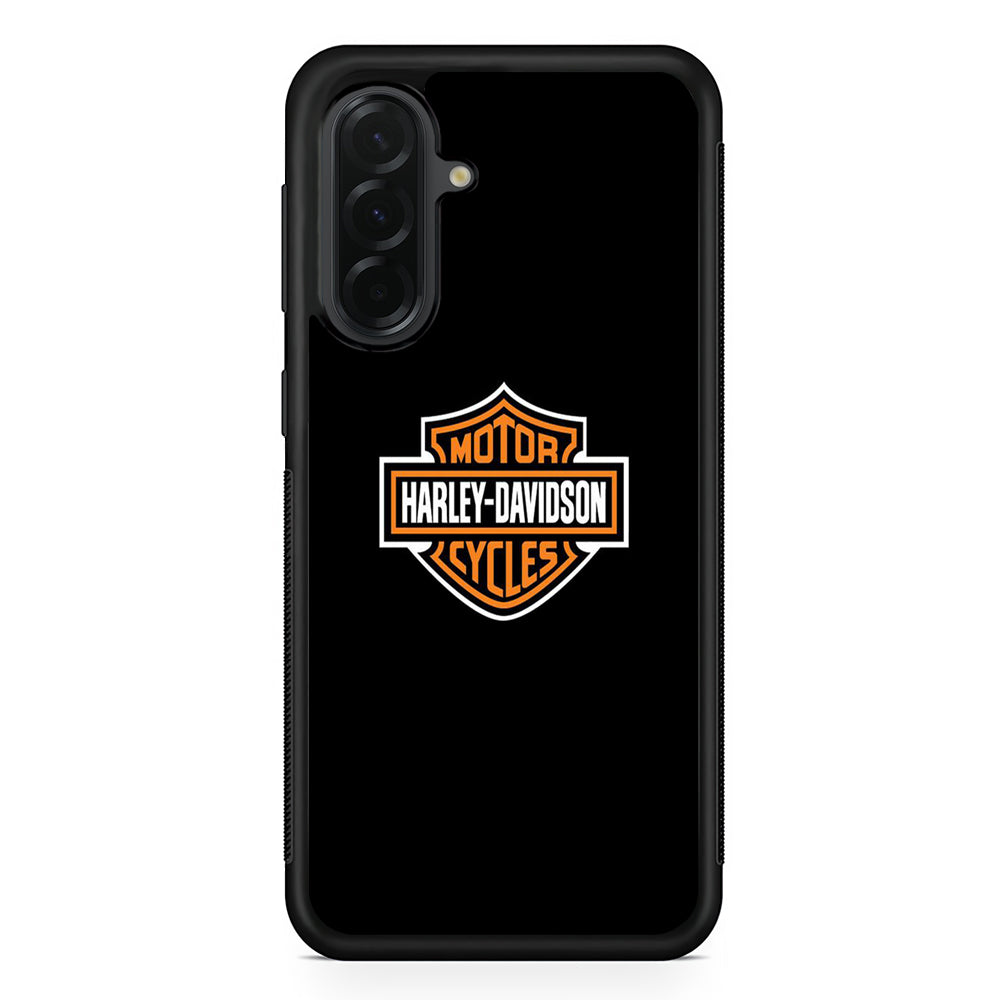 Harley Davidson Logo Black Samsung Galaxy A36 Case | Durable Samsung Galaxy A36 Cover