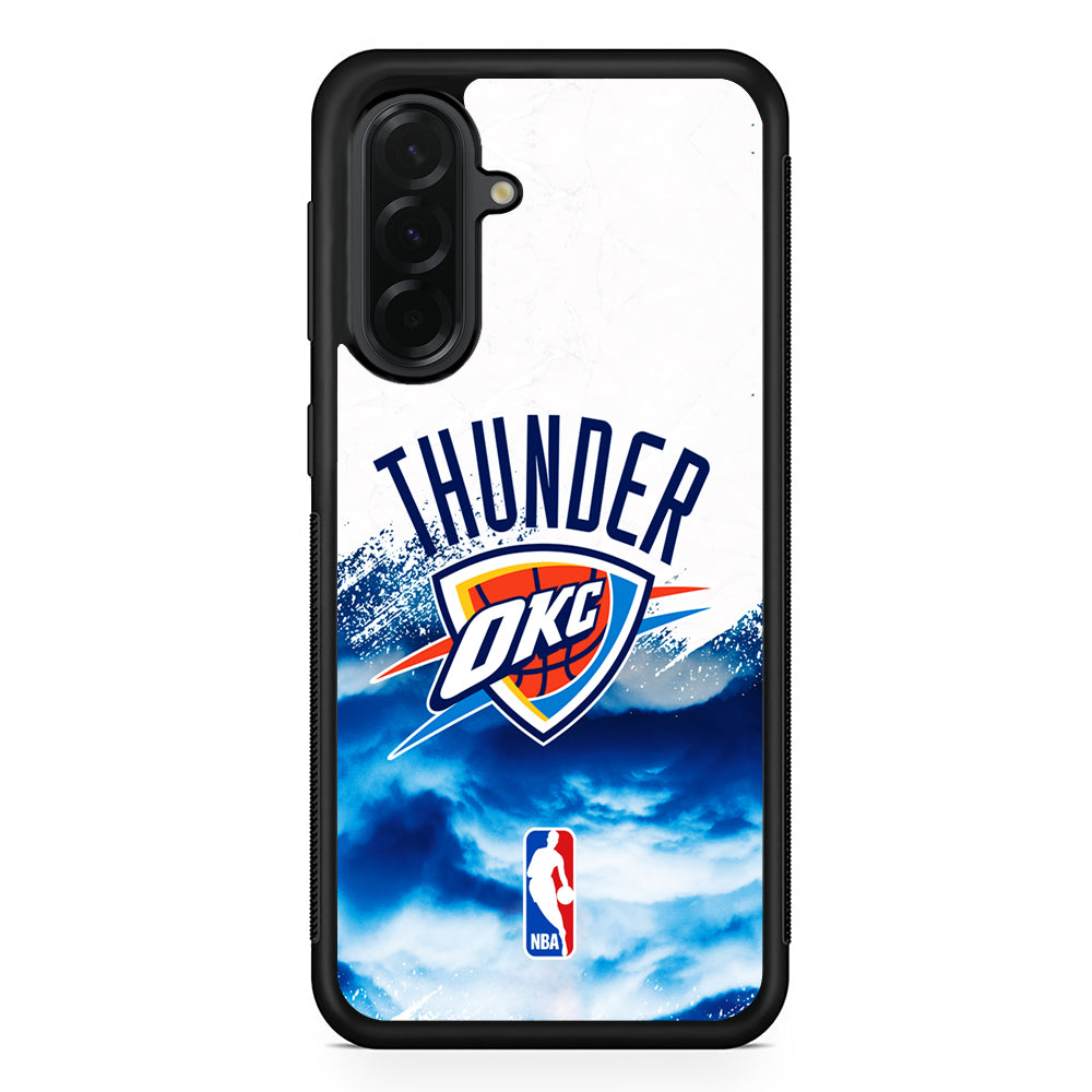 NBA Oklahoma City Thunder Team Samsung Galaxy A36 Case | Protective Rubber Cover
