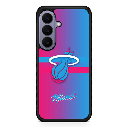 NBA Miami Heat Spectrum Samsung Galaxy S26 Case | Durable Rubber Case for Samsung Galaxy S26