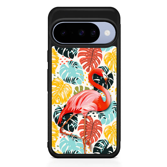 Flamingo Stand in Beauty Google Pixel 10 Case | Google Pixel 10 Rubber Protective Case